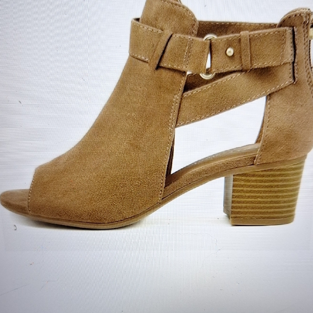 Cityclassified Tan Heeled Ankle Boots